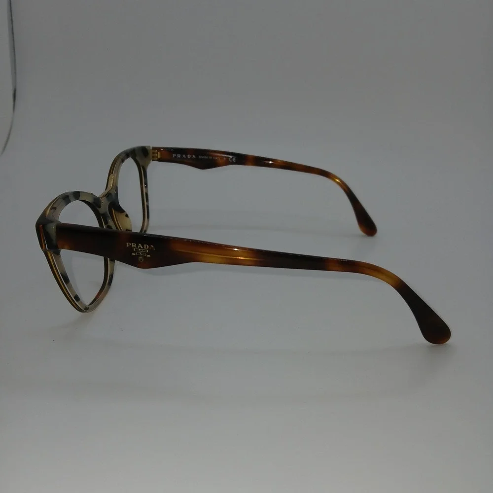 Prada Milano VPR 09U Womens Eyeglasses Frame Dark Tortoise Shell 52-18-140 mm